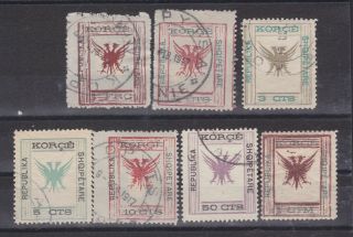 1917 Albania.  Local Stamps,  Korca.  Albania Republica.  Set