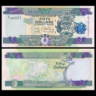 Salomonen / Solomon Islands 50 Dollars,  Nd 2009,  P - 29b,  Unc