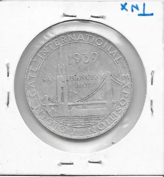 Vintage Exonumia Large Token/medal: 1939 Golden Gate International Expo Aluminum