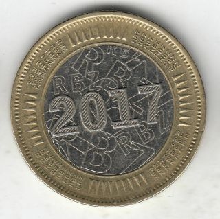 Zimbabwe $1 2017 Bond Ef,  81k By Coinmountain