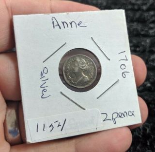 1706 Great Britain Anne Silver Two Pence - Km513 - 1154
