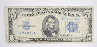 Crisp 1934 - A $5.  00 Silver Certificate Us Note - Historic Silver On Demand 111