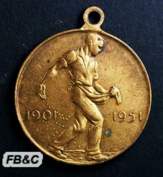 1951 Commonwealth Of Australia 50 Years Medal - Man Sowing Wheat