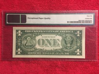Fr.  1900 - D 1963 1 Dollar Federal Reserve Note (Cleveland) DA Block PMG 66EPQ 4