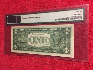 Fr.  1900 - D 1963 1 Dollar Federal Reserve Note (Cleveland) DA Block PMG 66EPQ 5
