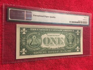 Fr.  1900 - D 1963 1 Dollar Federal Reserve Note (Cleveland) DA Block PMG 66EPQ 6