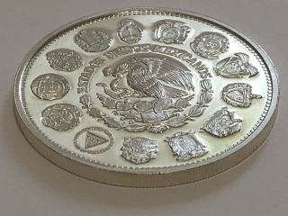 1991 Mo Mexico Coin $100 Pesos Silver.  925 Encuentro De Dos Mundos Proof KM 540 2