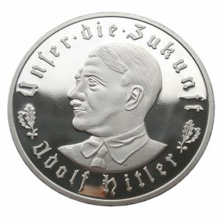 Silver Plated Adolf Hitler 1933 Commemorative Coin