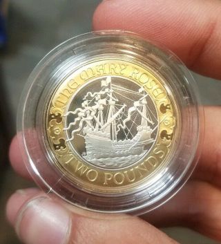 2011 British Royal Mary Rose Silver Proof Coin