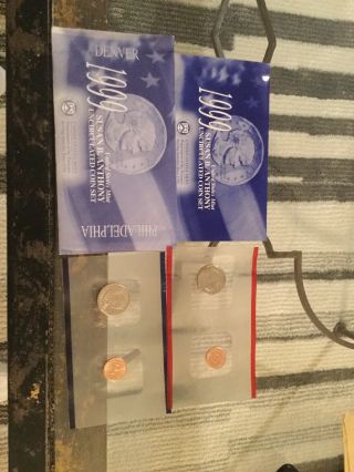 1999 P & D United States Susan B.  Anthony Uncirculated Coin Set