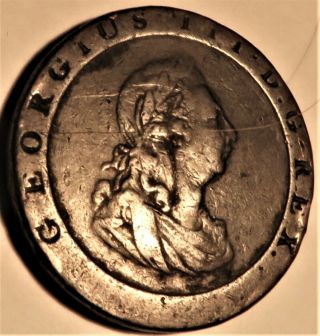 1797 George Iii Cartwheel One Penny Coin,