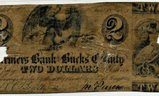 $2 (bank Of Bucks) 1800 