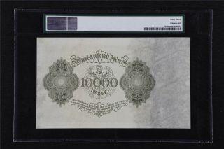 1922 Germany Reichsbanknote 10000 Mark Pick 71 PMG 63 Choice UNC 2