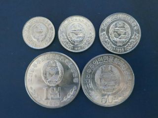 Korea 1959 - 1987 Set of 5 Coins 2