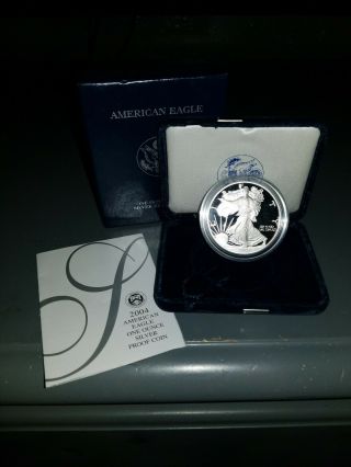 2004 American Eagle One Ounce Proof Silver Bullion Coin With