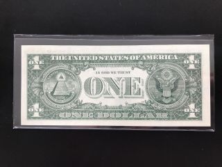 Wow Star note 1993 $1 DOLLAR BILL (Atlanta  F “),  UNCIRCULATED Low Number 3