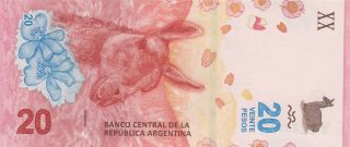 Argentina 20 Pesos (2017) - Guanaco/Patagonia/p361 UNC 2