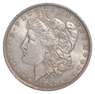 Au/unc - 1882 - O Morgan Silver Dollar $1.  00 155
