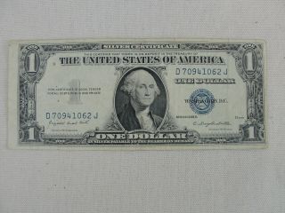 1935 G Us $1 Dollar Silver Certificate " With Motto "