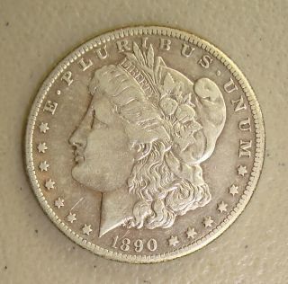 1890 - Cc Carson City Morgan Silver Dollar Vf
