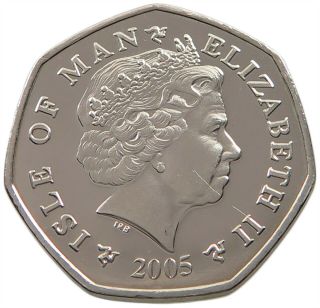 Isle Of Man 50 Pence 2005 Christmas Alb38 571