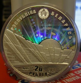 Belarus 2014 70th Anniversary Liberation From Nazi Proof Silver