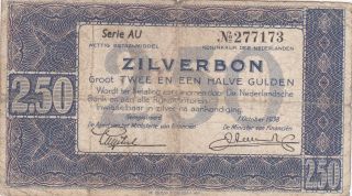2,  50 Gulden Vg Banknote From The Netherlands 1938 Pick - 62