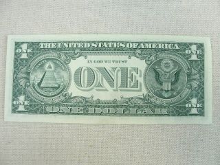 1963 B US $1 Dollar Federal Reserve Note 