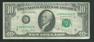 United States (usa) 1977 10 Dollars P 464b Circulated