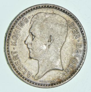 Silver - World Coin - 1934 Belgium 20 Francs - World Silver Coin 11 Grams 004