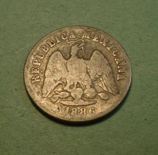 Fl8839) - Mexico 10 Centavos 1886 Zsz - Circulated