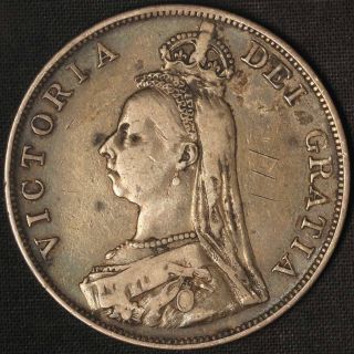 1887 Great Britain Silver Double Florin - Usa