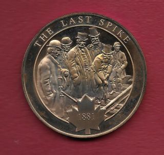 History Of Canada Medal - The Last Spike - Railroad History