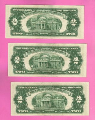 $2 1953 Two Dollar CU Red Seal Small Size USA Legal Tender Note Bill Currency 3