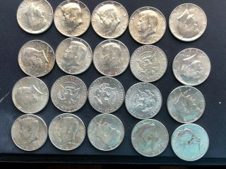 Roll Of 1964 Kennedy Half Dollars 20 Coins 90 Silver Actual Coins Shown