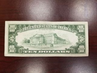 Series 1977 - A US Ten Dollar Bill $10 FRN Note York B04304223E 2
