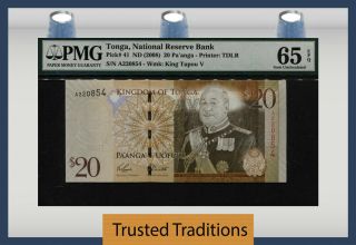 Tt Pk 41 2008 Tonga National Bank 20 Pa 