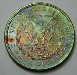1921 - P Morgan Dollar Us Silver $1.  00 Coin,  Golden Toning, .