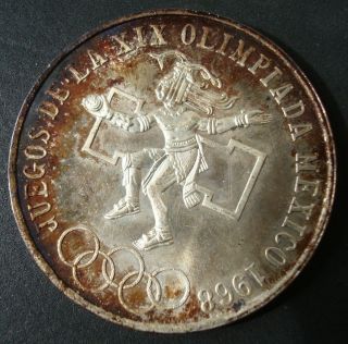Mexico $25 Peso Silver 1968 Spectacular Coin Please See The Coin
