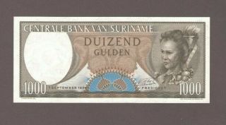 Suriname 1000 Gulden Banknote P124
