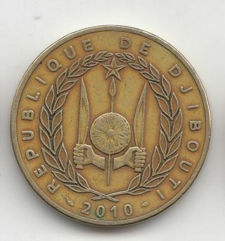 Djibouti 500 Francs 2010 Brass 219h By Coinmountain