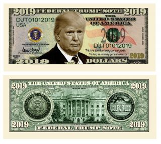 Maga Donald Trump President 2019 Dollar Bills Pack Of 100