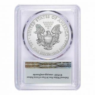 2018 American Silver Eagle $1 Ms70 Pcgs First Strike