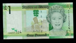 Jersey 1 Pound (2010) Pick 32 Unc.