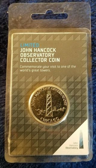 John Hancock Observatory Chicago Illinois Collector Coin Token