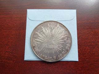 1892 Pi MR San Luis Potosi Mexico 8 Reales Silver coin 3
