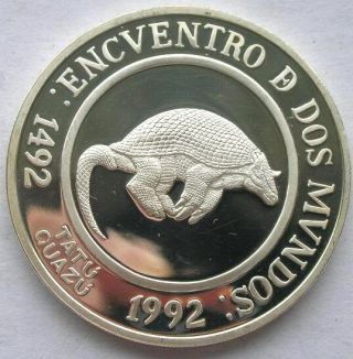 Argentina 1994 Giant Armadillo 25 Pesos Silver Coin,  Proof