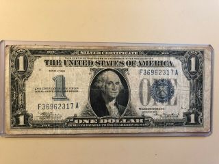 1934 Series $1 One Dollar Silver Certificate Funny Back