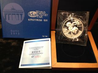 2013 - Berlin World Money Fair Medal Panda Silver 1 Oz.  999