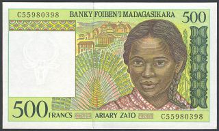 Madagascar - 500 Francs 1994 - Banknote Note - P 75a P75a (unc)